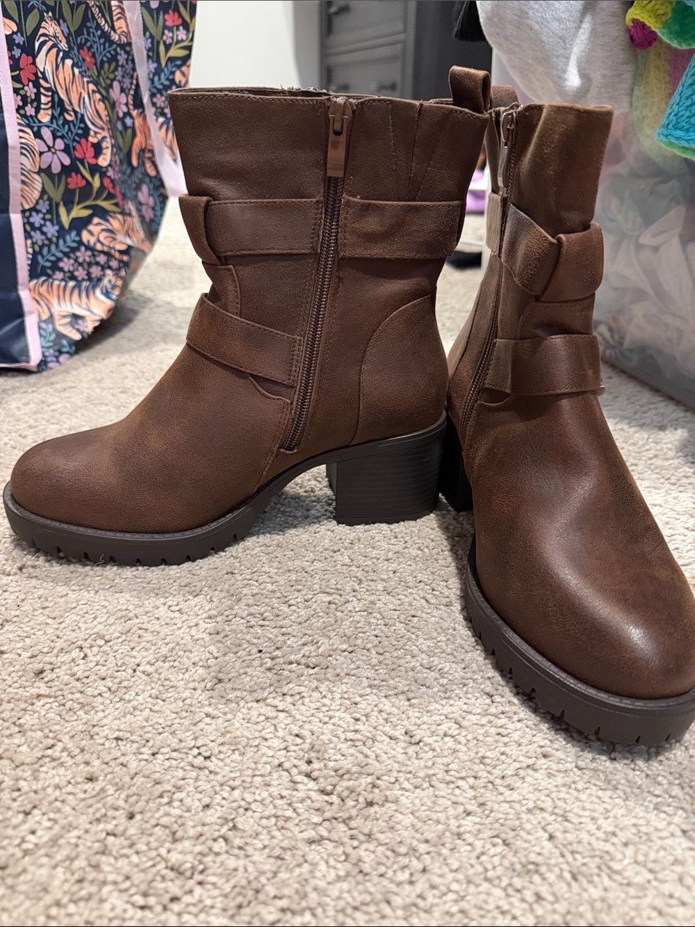NWOT Torrid Brown ankle Women's Heeled Boots - Classic Casual Style
